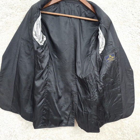 Vtg Brooks Brothers Makers Sport Coat Mens 40S Gray Herringbone Union‎ USA READ - Picture 6 of 16